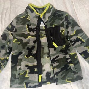 Jumping Beans Camouflage Fleece with Neon Highlights